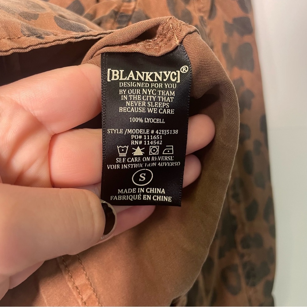 BLANKNYC Leopard Print Moto Jacket Small - Picture 4 of 5